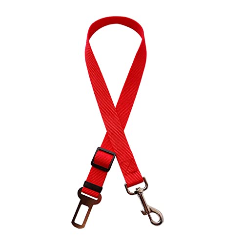 Seil Haustier Pet Products Universal Praktische Katze Hunde Sicherheit Einstellbar Auto Sicherheitsgurt Kabelbaum Leine Welpe Sicherheitsgurt Reise Clip Strap Leitungen Haustierleine Mit (Size : Red von DUnLap