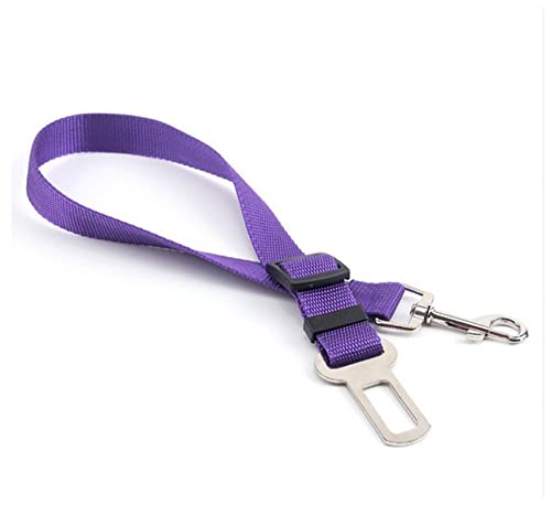 Seil Haustier Sicherheitsgurt Harness Leine Clip Pet Hund Car Belt Security Halten Sie Ihren Hund sicher Haustierleine Mit (Color : Purple, Size : One Size) von DUnLap