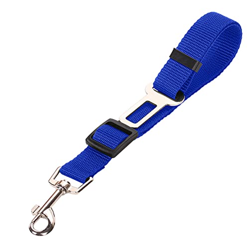 Seil Haustier Verstellbare Haustierhundkatze Auto Sicherheitssitz Gürtel Nylon Bleileine Kabelbaum for Haustier Welpen Kätzchen Fahrzeug Sicherheitsleine 45-72cm Haustierleine Mit (Size : Blue) von DUnLap