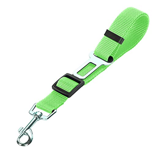 Seil Haustier Verstellbare Haustierhundkatze Auto Sicherheitssitz Gürtel Nylon Bleileine Kabelbaum for Haustier Welpen Kätzchen Fahrzeug Sicherheitsleine 45-72cm Haustierleine Mit (Size : Green) von DUnLap