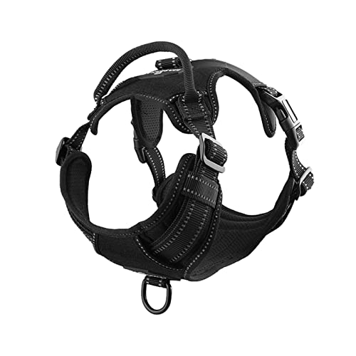Sicherheitswesten Hundebaum Kein Ziehen atmungsaktive Reflektierende Haustiergurtweste for kleine Meduim große Hund im Freien Laufhunde-Trainingszubehör Reflektierende Westen (Color : Black, Size : Sicherheitswesten Hundebaum Kein Ziehen atmungsaktive Reflektierende Haustiergurtweste for kleine Meduim große Hund im Freien Laufhunde-Trainingszubehör Reflektierende Westen (Color : Black, Size : von DUnLap