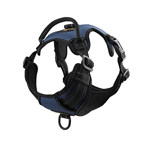 Sicherheitswesten Hundebaum Kein Ziehen atmungsaktive Reflektierende Haustiergurtweste for kleine Meduim große Hund im Freien Laufhunde-Trainingszubehör Reflektierende Westen (Color : Blue, Size : M Sicherheitswesten Hundebaum Kein Ziehen atmungsaktive Reflektierende Haustiergurtweste for kleine Meduim große Hund im Freien Laufhunde-Trainingszubehör Reflektierende Westen (Color : Blue, Size : M von DUnLap