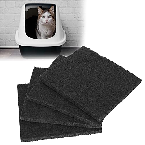4 Stück Aktivkohle-Desodorierungsfilter für Katzentoiletten, Haustiergeruch-Reinigungsmittel von DWENGWUN