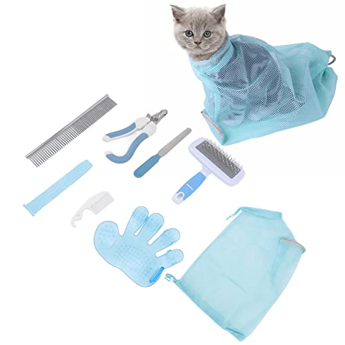 DWENGWUN Katzenpflege-Badetasche | Multifunktional für eine sichere und angenehme Haustierpflege | Ideal zum Nagelschneiden, zur Ohrenreinigung und zur Haarausfallbekämpfung von DWENGWUN