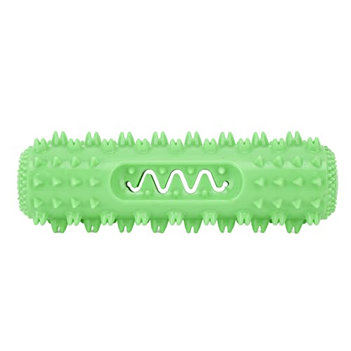 DWENGWUN Pet Vocal Gezahnter Backenzahn-Stick, Hundezahnreiniger-Stick, Kau- und Beißspielzeug für Hunde, geeignet für Welpen, kleine, mittelgroße und große Hunde (Grün) von DWENGWUN