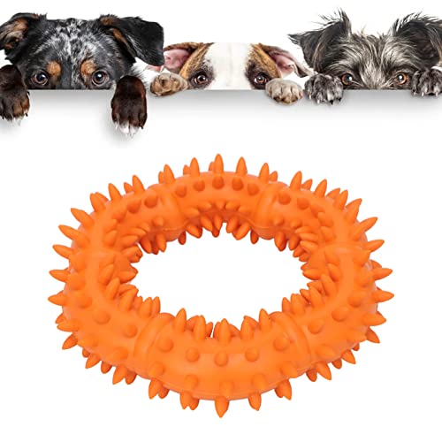 DWENGWUN Thorn Design Kauspielzeug für Hunde | Robuster Fliegender Gratkreis aus Gummi für Apportierspaß und Zahngesundheit von DWENGWUN