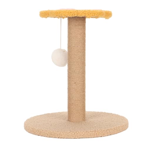 Kratzbaum für Katzen, interaktiv, stabil, neuartiger Kletterrahmen mit Plüschball zum Springen, Schlafen, unterhaltsamer Mehrzweck-Wollball von DWENGWUN