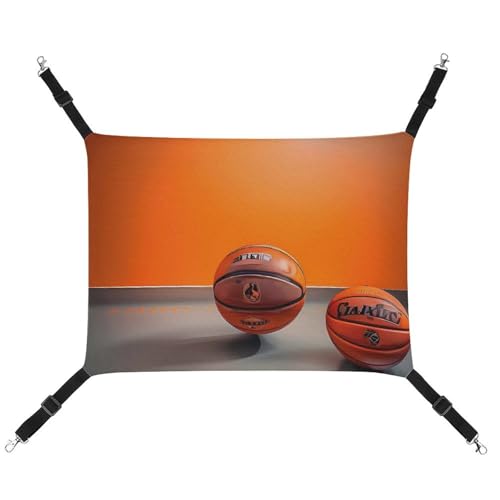 DWTJKMS Basketball-Hängematte für Katzen, weich, verstellbar, für alle Jahreszeiten, für Katzen, Frettchen, Welpen, Kaninchen, Kleintiere (klassisch) von DWTJKMS