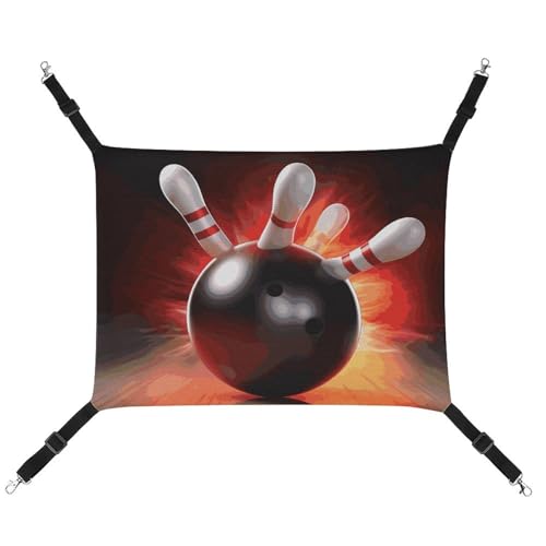 DWTJKMS Bowlingball-Katzen-Hängematte, weiche Schlaf-Hängematten, verstellbare Haustier-Hängematte, ganzjähriger Gebrauch für Katzen, Frettchen, Welpen, Kaninchen, Kleintiere (klassisch) von DWTJKMS