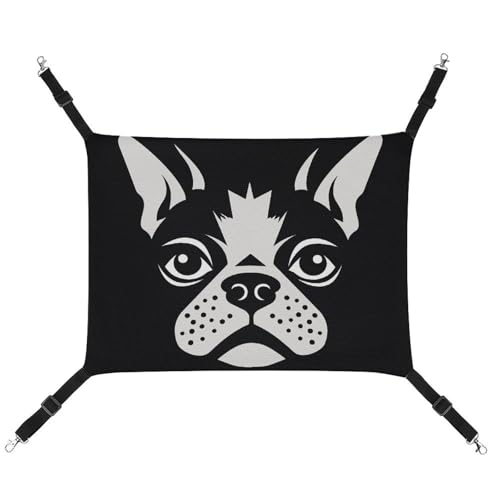 DWTJKMS Französische Bulldogge Katzenhängematte, weiche Schlafhängematten, verstellbare Haustierhängematte für alle Jahreszeiten, für Katzen, Frettchen, Welpen, Kaninchen, Kleintiere (klassisch) von DWTJKMS