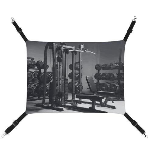 DWTJKMS Katzenhängematte für Fitnessgeräte, weich, verstellbar, für alle Jahreszeiten, für Katzen, Frettchen, Welpen, Kaninchen, Kleintiere (klassisch) von DWTJKMS