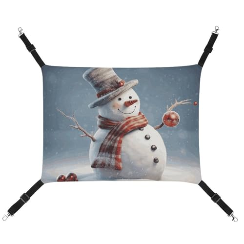 DWTJKMS Lustige Weihnachts-Hängematte mit Schneemann, Katze, weiche Schlaf-Hängematten, verstellbare Haustier-Hängematte, Ganzjahresgebrauch für Katzen, Frettchen, Welpen, Kaninchen, Kleintiere DWTJKMS Lustige Weihnachts-Hängematte mit Schneemann, Katze, weiche Schlaf-Hängematten, verstellbare Haustier-Hängematte, Ganzjahresgebrauch für Katzen, Frettchen, Welpen, Kaninchen, Kleintiere von DWTJKMS
