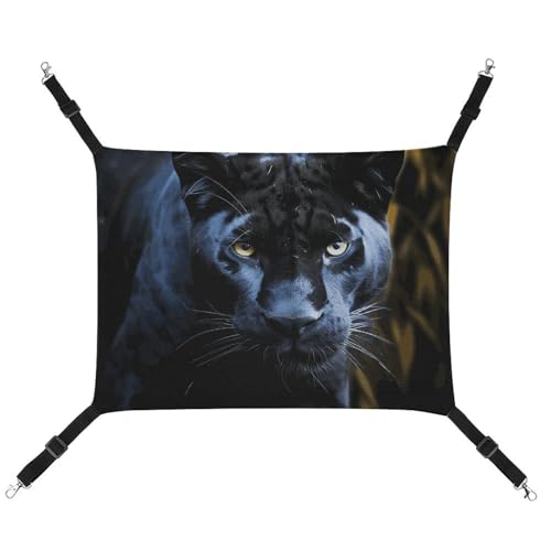DWTJKMS Panther Katzenhängematte mit blauen Augen, weiche Schlafhängematten, verstellbare Haustierhängematte für alle Jahreszeiten, für Katzen, Frettchen, Welpen, Kaninchen, Kleintiere (klassisch) DWTJKMS Panther Katzenhängematte mit blauen Augen, weiche Schlafhängematten, verstellbare Haustierhängematte für alle Jahreszeiten, für Katzen, Frettchen, Welpen, Kaninchen, Kleintiere (klassisch) von DWTJKMS