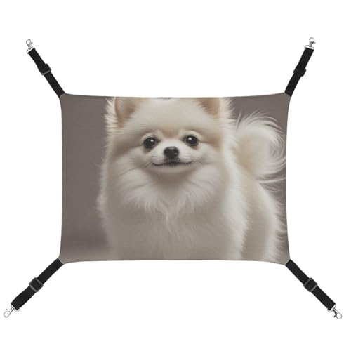 DWTJKMS Pomeranian Hunde- und Katzenhängematte weiche Schlafhängematten, verstellbare Haustierhängematte für alle Jahreszeiten, für Katzen, Frettchen, Welpen, Kaninchen, Kleintiere (klassisch) von DWTJKMS