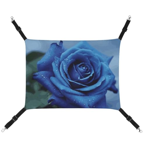 DWTJKMS Romantische blaue Rosen-Katzen-Hängematte, weiche Schlaf-Hängematten, verstellbare Haustier-Hängematte, ganzjähriger Gebrauch für Katzen, Frettchen, Welpen, Kaninchen, Kleintiere (klassisch) DWTJKMS Romantische blaue Rosen-Katzen-Hängematte, weiche Schlaf-Hängematten, verstellbare Haustier-Hängematte, ganzjähriger Gebrauch für Katzen, Frettchen, Welpen, Kaninchen, Kleintiere (klassisch) von DWTJKMS