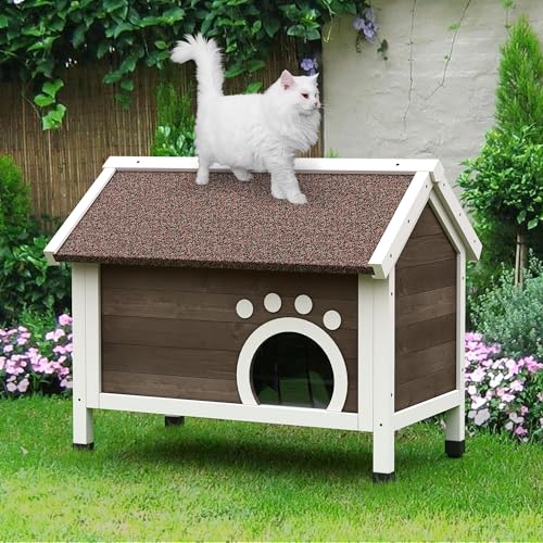 DWVO Katzenhaus Outdoor Isoliert, mit Rundum-Schaum, Groß Außen Feral Katzenhaus Wetterfest, Winter Katzenhaus für mehrere Katzen, Braun DWVO Katzenhaus Outdoor Isoliert, mit Rundum-Schaum, Groß Außen Feral Katzenhaus Wetterfest, Winter Katzenhaus für mehrere Katzen, Braun von DWVO
