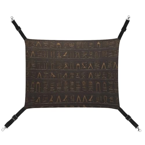 DWVSFJM Alte ägyptische Hieroglyphe Katze Hängematte, verstellbare ruhende schläfrige Katze, Fensterpolster, Haustier-Hängematte, weiches Bett für Katzen, Kaninchen oder andere Kleintiere DWVSFJM Alte ägyptische Hieroglyphe Katze Hängematte, verstellbare ruhende schläfrige Katze, Fensterpolster, Haustier-Hängematte, weiches Bett für Katzen, Kaninchen oder andere Kleintiere von DWVSFJM