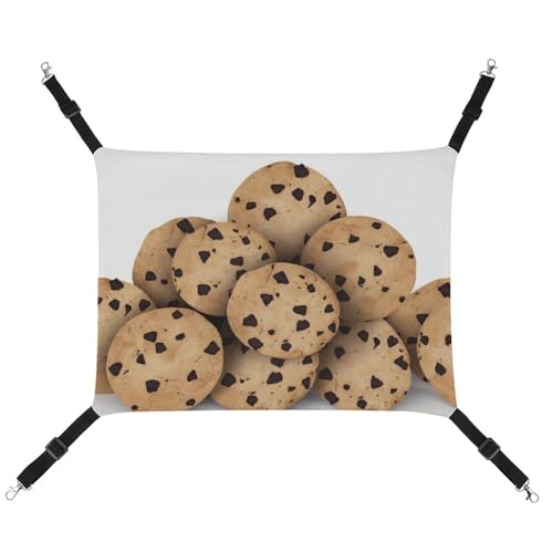 DWVSFJM Cookies Food Schokoladenkekse Katzenhängematte Haustierkäfig Hängematte Weiches Haustier-Hängebett mit verstellbaren Riemen und Metallhaken Muster warme hängende Haustiermatten für Katzen DWVSFJM Cookies Food Schokoladenkekse Katzenhängematte Haustierkäfig Hängematte Weiches Haustier-Hängebett mit verstellbaren Riemen und Metallhaken Muster warme hängende Haustiermatten für Katzen von DWVSFJM