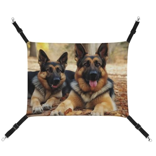 DWVSFJM Deutscher Schäferhund Katze Hängematte Haustier Käfig Hängematte Weiches Haustier Hängebett mit verstellbaren Riemen und Metallhaken Muster Warme hängende Haustiermatten für Katzen Kleine DWVSFJM Deutscher Schäferhund Katze Hängematte Haustier Käfig Hängematte Weiches Haustier Hängebett mit verstellbaren Riemen und Metallhaken Muster Warme hängende Haustiermatten für Katzen Kleine von DWVSFJM