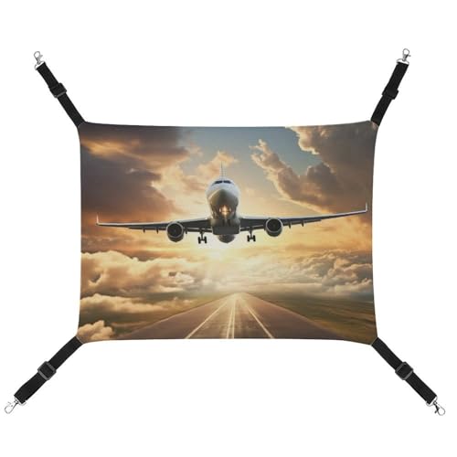 DWVSFJM Flugzeug Katze Hängematte, verstellbar, ruhende schlafende Katze, Fensterpolster, Haustierhängematte, weiches Bett für Katzen, Kaninchen oder andere Kleintiere DWVSFJM Flugzeug Katze Hängematte, verstellbar, ruhende schlafende Katze, Fensterpolster, Haustierhängematte, weiches Bett für Katzen, Kaninchen oder andere Kleintiere von DWVSFJM