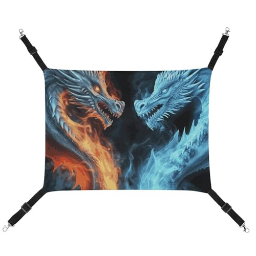 DWVSFJM Ice and Fire Dragons Katzenhängematte, verstellbar, ruhend, schläfrige Katze, Fensterpolster, Haustier-Hängematte, weiches Bett für Katzen, Kaninchen oder andere Kleintiere DWVSFJM Ice and Fire Dragons Katzenhängematte, verstellbar, ruhend, schläfrige Katze, Fensterpolster, Haustier-Hängematte, weiches Bett für Katzen, Kaninchen oder andere Kleintiere von DWVSFJM