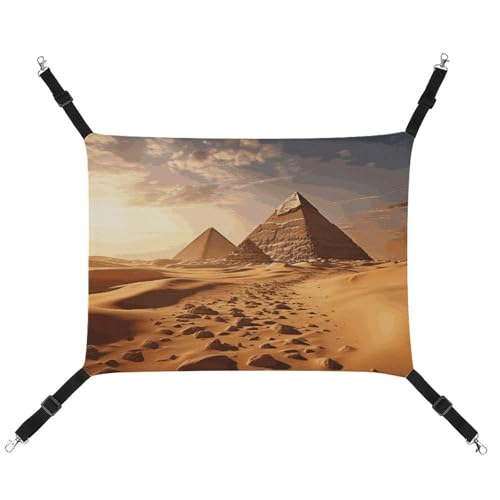 DWVSFJM Pyramid Afrika Wüste Katze Hängematte, verstellbare ruhende schläfrige Katze, Fensterpolster, Haustierhängematte, weiches Bett für Katzen, Kaninchen oder andere Kleintiere DWVSFJM Pyramid Afrika Wüste Katze Hängematte, verstellbare ruhende schläfrige Katze, Fensterpolster, Haustierhängematte, weiches Bett für Katzen, Kaninchen oder andere Kleintiere von DWVSFJM