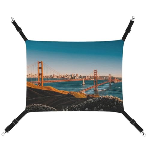 DWVSFJM San Francisco Katzenhängematte, verstellbar, ruhend, schläfrige Katze, Fensterpolster, Haustier-Hängematte, weiches Bett für Katzen, Kaninchen oder andere Kleintiere DWVSFJM San Francisco Katzenhängematte, verstellbar, ruhend, schläfrige Katze, Fensterpolster, Haustier-Hängematte, weiches Bett für Katzen, Kaninchen oder andere Kleintiere von DWVSFJM