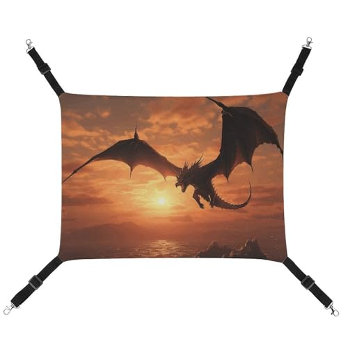 DWVSFJM Sea Sunset Flying Dragon Cat Hanging Hammock Adjustable Resting Sleepy Cat Window Pad Pets Hammock Soft Bed for Cats Rabbits Or Other Small Animals DWVSFJM Sea Sunset Flying Dragon Cat Hanging Hammock Adjustable Resting Sleepy Cat Window Pad Pets Hammock Soft Bed for Cats Rabbits Or Other Small Animals von DWVSFJM