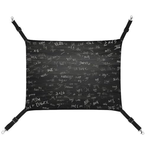 DWVSFJM Tafel Tapete Katze Hängematte Haustier Käfig Hängematte Weiches Haustier Hängebett mit verstellbaren Riemen und Metallhaken Muster Warme hängende Haustiermatten für Katzen Kleine Hunde von DWVSFJM