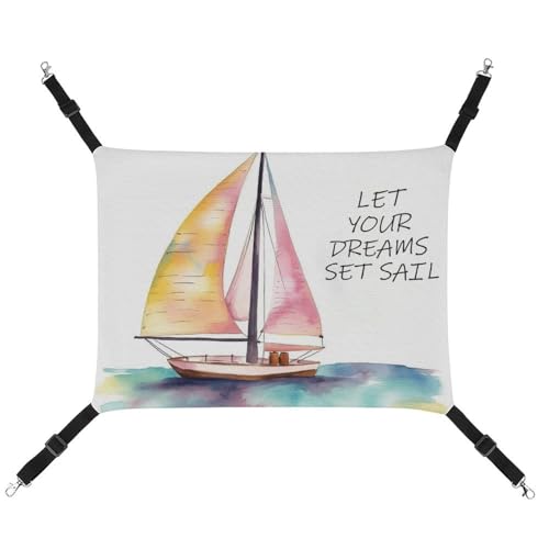 DWVSFJM Zitate Let Your Dreams Set Segel Katze Hängematte Haustier Käfig Hängematte Weiches Haustier Hängebett mit verstellbaren Riemen und Metallhaken Muster Warme hängende Haustiermatten für Katzen DWVSFJM Zitate Let Your Dreams Set Segel Katze Hängematte Haustier Käfig Hängematte Weiches Haustier Hängebett mit verstellbaren Riemen und Metallhaken Muster Warme hängende Haustiermatten für Katzen von DWVSFJM