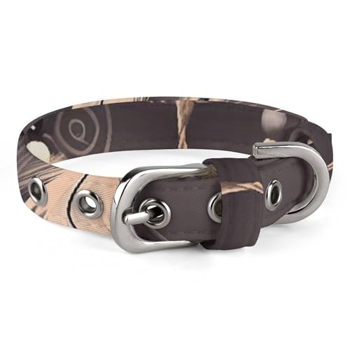 Dream Catcher Hundehalsband, verstellbar, weich und bequem, Welpenhalsbänder mit Metallschnalle, Haustierhalsband für kleine, mittelgroße Haustiere Dream Catcher Hundehalsband, verstellbar, weich und bequem, Welpenhalsbänder mit Metallschnalle, Haustierhalsband für kleine, mittelgroße Haustiere von DWVSFJM