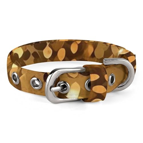 Goldenes Pailletten-Hundehalsband, verstellbar, weich und bequem, Welpenhalsband mit Metallschnalle, Haustierhalsband für kleine, mittelgroße Haustiere Goldenes Pailletten-Hundehalsband, verstellbar, weich und bequem, Welpenhalsband mit Metallschnalle, Haustierhalsband für kleine, mittelgroße Haustiere von DWVSFJM