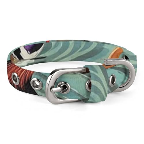 Hundehalsband im chinesischen Stil, Mandarinenenten, verstellbar, weich und bequem, Welpenhalsbänder mit Metallschnalle, Haustierhalsband für kleine, mittelgroße Haustiere Hundehalsband im chinesischen Stil, Mandarinenenten, verstellbar, weich und bequem, Welpenhalsbänder mit Metallschnalle, Haustierhalsband für kleine, mittelgroße Haustiere von DWVSFJM