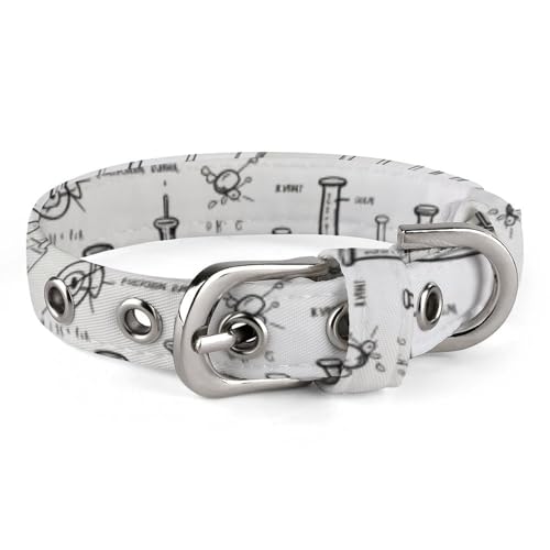 Hundehalsband mit Chemie-Druck, mit Metallschnalle, handgefertigt, Traktion, Schutzhülle für kleine, mittelgroße Hunde, Katzen und Haustiere von DWVSFJM
