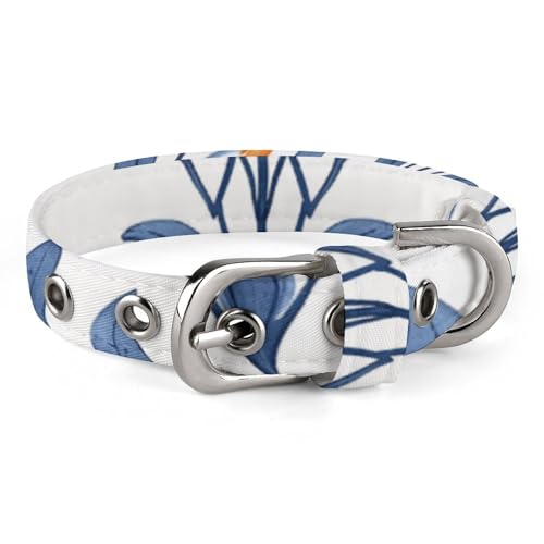 Hundehalsband mit Metallschnalle, handgefertigt, Traktion, Schutzhülle für kleine, mittelgroße Hunde, Katzen und Haustiere von DWVSFJM