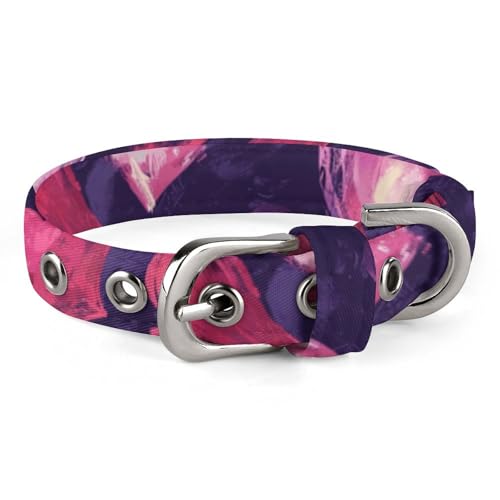 Hundehalsband mit Metallschnalle, handgefertigt, Traktion, Schutzhülle für kleine, mittelgroße Hunde, Katzen und Haustiere von DWVSFJM