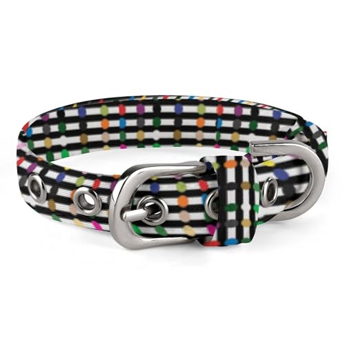Hundehalsband mit Metallschnalle, handgefertigt, für kleine, mittelgroße Hunde, Katzen und Haustiere von DWVSFJM