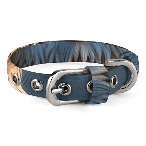 Hundehalsband mit niedlichem Eulen-Design, verstellbar, weich und bequem, mit Metallschnalle, Haustierhalsband für kleine, mittelgroße Haustiere Hundehalsband mit niedlichem Eulen-Design, verstellbar, weich und bequem, mit Metallschnalle, Haustierhalsband für kleine, mittelgroße Haustiere von DWVSFJM
