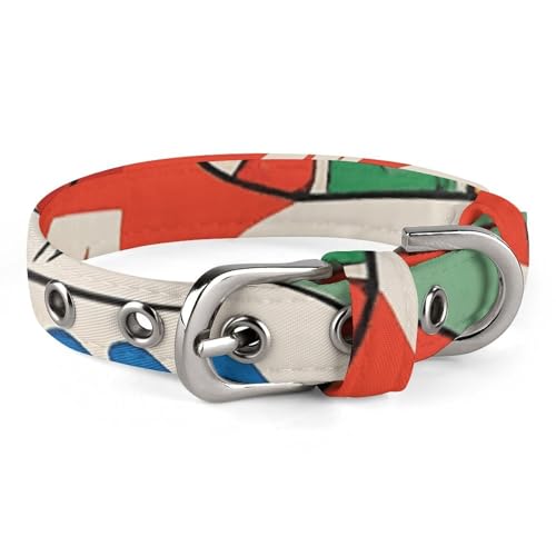 Hundehalsband mit vielen Cartoon-Flugzeugen, verstellbar, weich und bequem, Welpenhalsbänder mit Metallschnalle, Haustierhalsband für kleine, mittelgroße Haustiere Hundehalsband mit vielen Cartoon-Flugzeugen, verstellbar, weich und bequem, Welpenhalsbänder mit Metallschnalle, Haustierhalsband für kleine, mittelgroße Haustiere von DWVSFJM