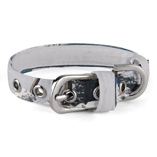 Mackinac Hundehalsband mit Hängebrücke, verstellbar, weich und bequem, Welpenhalsbänder mit Metallschnalle, Haustierhalsband für kleine, mittelgroße Haustiere Mackinac Hundehalsband mit Hängebrücke, verstellbar, weich und bequem, Welpenhalsbänder mit Metallschnalle, Haustierhalsband für kleine, mittelgroße Haustiere von DWVSFJM