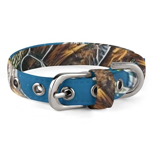 Meeresschildkröten-Hundehalsband, verstellbar, weich und bequem, Welpenhalsbänder mit Metallschnalle, Haustierhalsband für kleine, mittelgroße Haustiere Meeresschildkröten-Hundehalsband, verstellbar, weich und bequem, Welpenhalsbänder mit Metallschnalle, Haustierhalsband für kleine, mittelgroße Haustiere von DWVSFJM