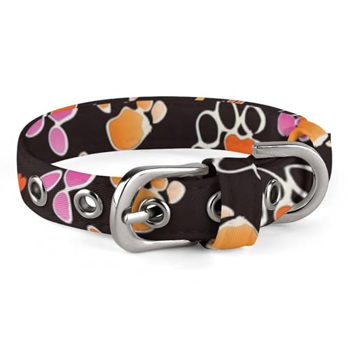 Pawful Paws Hundehalsband mit Metallschnalle, handgefertigt, Traktion, Schutzhülle für kleine, mittelgroße Hunde, Katzen und Haustiere Pawful Paws Hundehalsband mit Metallschnalle, handgefertigt, Traktion, Schutzhülle für kleine, mittelgroße Hunde, Katzen und Haustiere von DWVSFJM