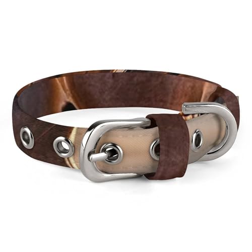 Pferde laufen im Sand Hundehalsband, verstellbar, weich und bequem, Welpenhalsbänder mit Metallschnalle, Haustierhalsband für kleine, mittelgroße Haustiere Pferde laufen im Sand Hundehalsband, verstellbar, weich und bequem, Welpenhalsbänder mit Metallschnalle, Haustierhalsband für kleine, mittelgroße Haustiere von DWVSFJM