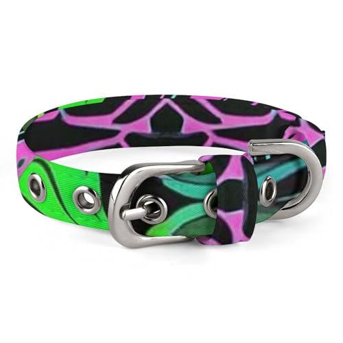 Psychedelic Sea Turtle Hundehalsband, verstellbar, weich und bequem, Welpenhalsbänder mit Metallschnalle, Haustierhalsband für kleine, mittelgroße Haustiere Psychedelic Sea Turtle Hundehalsband, verstellbar, weich und bequem, Welpenhalsbänder mit Metallschnalle, Haustierhalsband für kleine, mittelgroße Haustiere von DWVSFJM