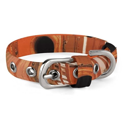 Train Hundehalsband, verstellbar, weich und bequem, Welpenhalsbänder mit Metallschnalle, Haustierhalsband für kleine, mittelgroße Haustiere Train Hundehalsband, verstellbar, weich und bequem, Welpenhalsbänder mit Metallschnalle, Haustierhalsband für kleine, mittelgroße Haustiere von DWVSFJM