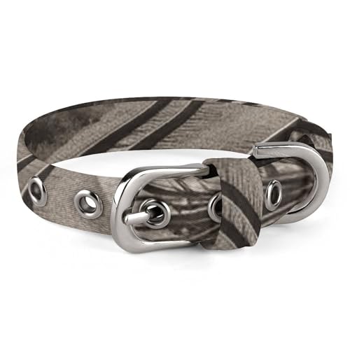 Train Track Hundehalsband, verstellbar, weich und bequem, Welpenhalsbänder mit Metallschnalle, Haustierhalsband für kleine, mittelgroße Haustiere Train Track Hundehalsband, verstellbar, weich und bequem, Welpenhalsbänder mit Metallschnalle, Haustierhalsband für kleine, mittelgroße Haustiere von DWVSFJM