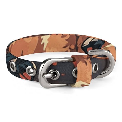 Wild American Bison Mountains Hundehalsband, verstellbar, weich und bequem, Welpenhalsbänder mit Metallschnalle, Haustierhalsband für kleine, mittelgroße Haustiere Wild American Bison Mountains Hundehalsband, verstellbar, weich und bequem, Welpenhalsbänder mit Metallschnalle, Haustierhalsband für kleine, mittelgroße Haustiere von DWVSFJM