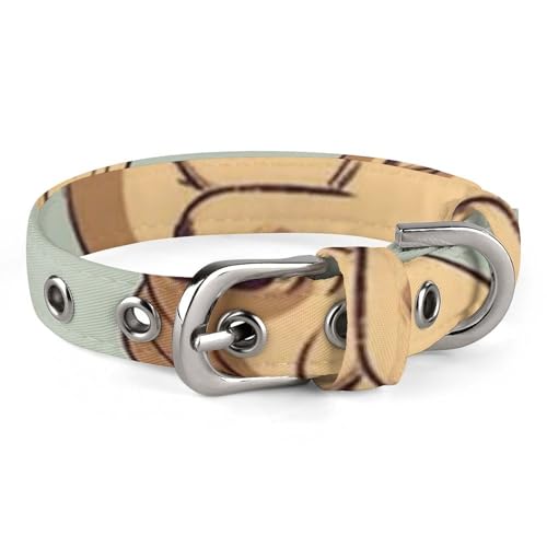 Yoga-Mops-Hundehalsband, verstellbar, weich und bequem, Welpenhalsbänder mit Metallschnalle, Haustierhalsband für kleine, mittelgroße Haustiere Yoga-Mops-Hundehalsband, verstellbar, weich und bequem, Welpenhalsbänder mit Metallschnalle, Haustierhalsband für kleine, mittelgroße Haustiere von DWVSFJM