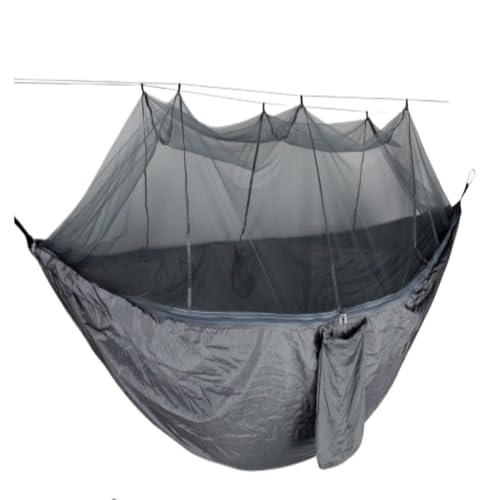 DWZXL Hängematte Bunte Hängematten for die Freizeit im Freien, unverzichtbar for Komfort und Entspannung Outdoor Hängematte(Gray) von DWZXL