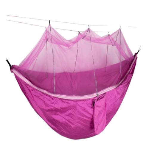 DWZXL Hängematte Bunte Hängematten for die Freizeit im Freien, unverzichtbar for Komfort und Entspannung Outdoor Hängematte(Purple) von DWZXL